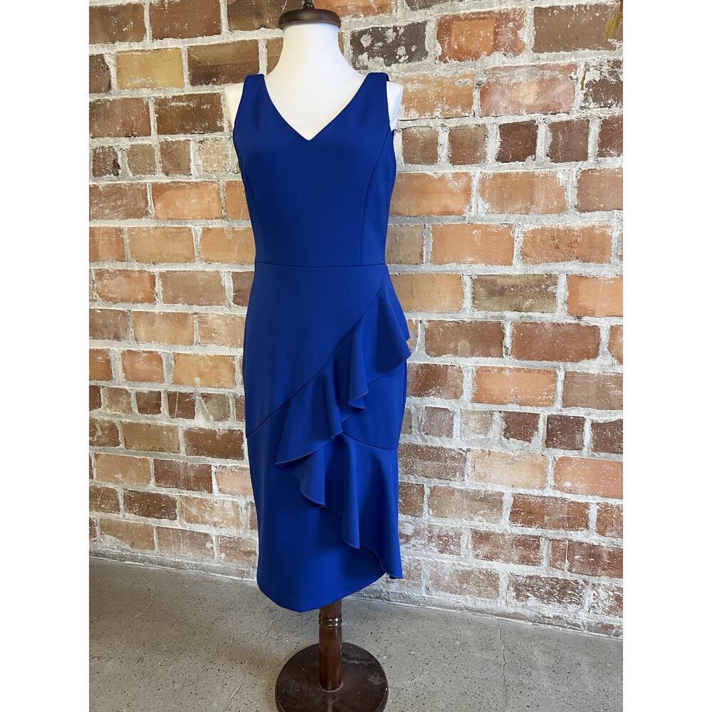 Maggy‎ London Blue Sleeveless Dress Size 4